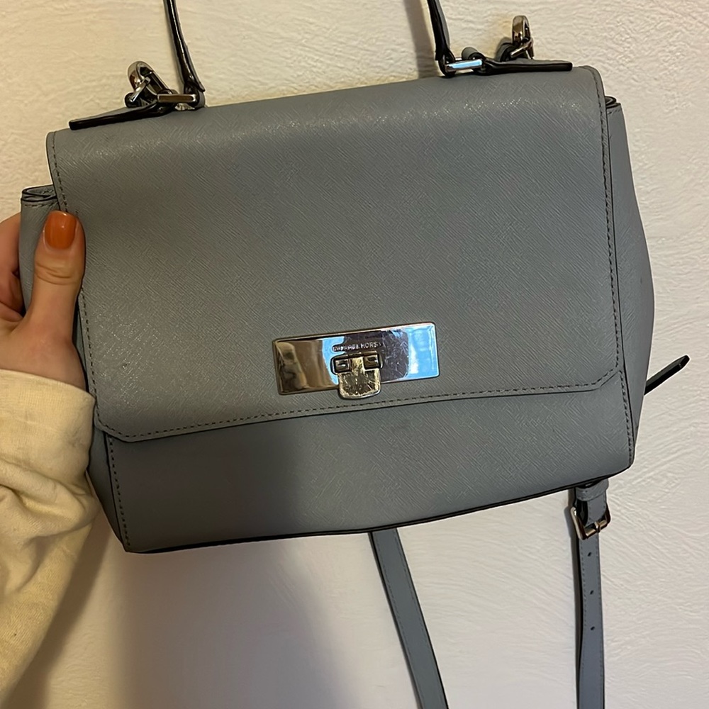 Light blue Michael kors purse. Used